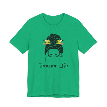 Teacher Life Jersey Tee - Comfortable and Stylish Gift for Educators