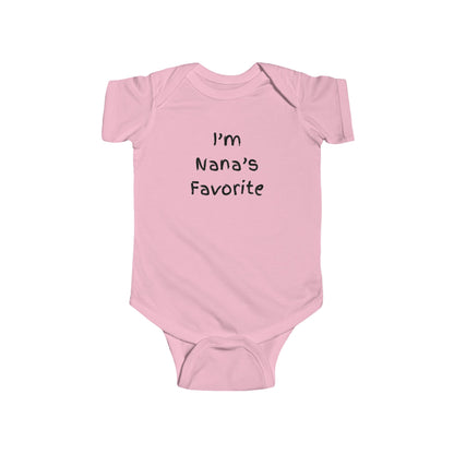 Cute Baby Bodysuit - "I'm Nana's Favorite"