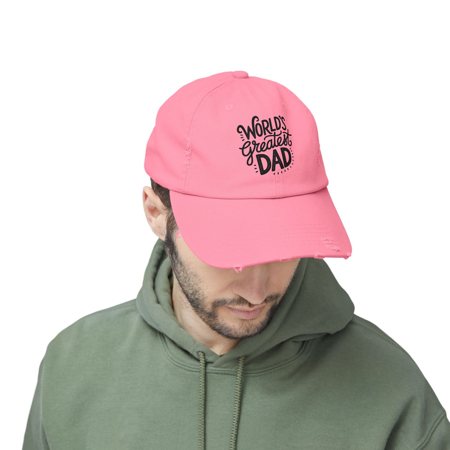 World's Greatest Dad Distressed Cap - Perfect Father's Day Gift