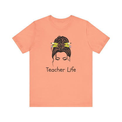 Teacher Life Jersey Tee - Comfortable and Stylish Gift for Educators
