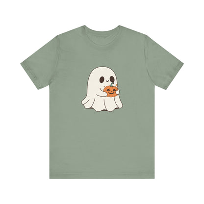 Cute Ghost Halloween Tee, Halloween Shirt, Spooky Season Top, Pumpkin Lover Gift, Casual Fall Wear, Halloween Outfits