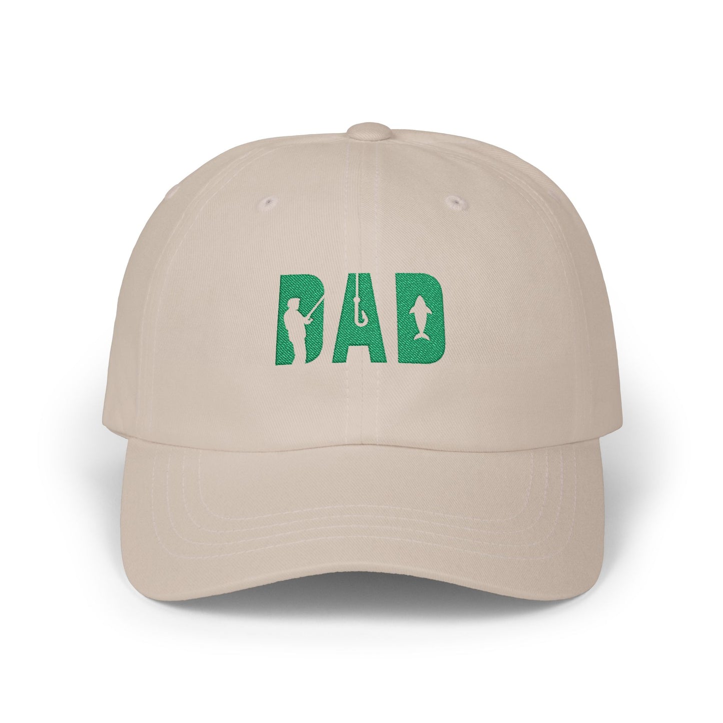 Fishing Dad Cap - Stylish White Hat for Fathers Who Love Fishing