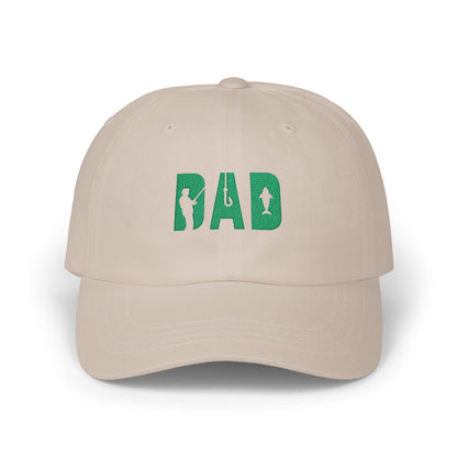 Fishing Dad Cap - Stylish White Hat for Fathers Who Love Fishing