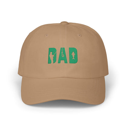 Fishing Dad Cap - Stylish White Hat for Fathers Who Love Fishing