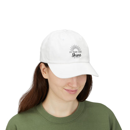 Inspirational Classic Dad Cap - "Let Your Light Shine"