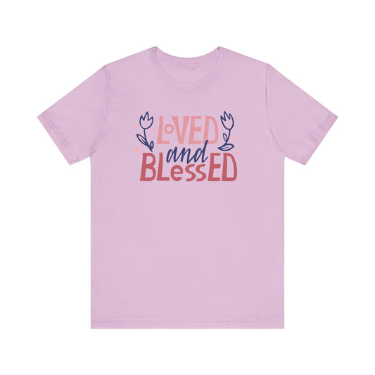 Loved and Blessed Jersey Tee - Sweet Comfort for Everyday Wear
