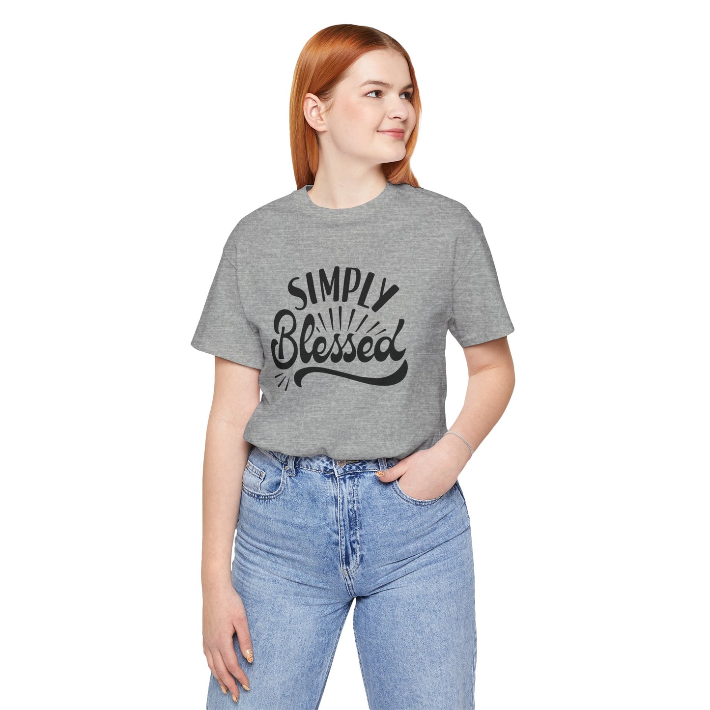 Simply Blessed Jersey Tee - Comfortable & Meaningful T-Shirt for Everyday Wear