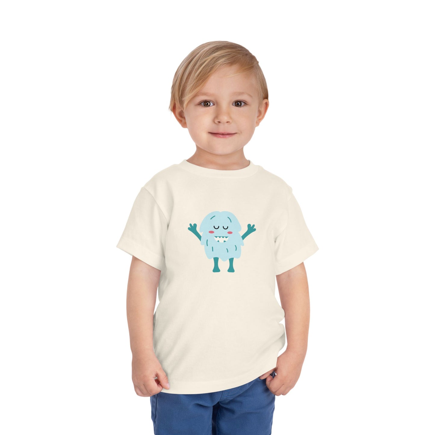 Cute Monster Toddler Short Sleeve Tee - Adorable Playful Shirt for Kids