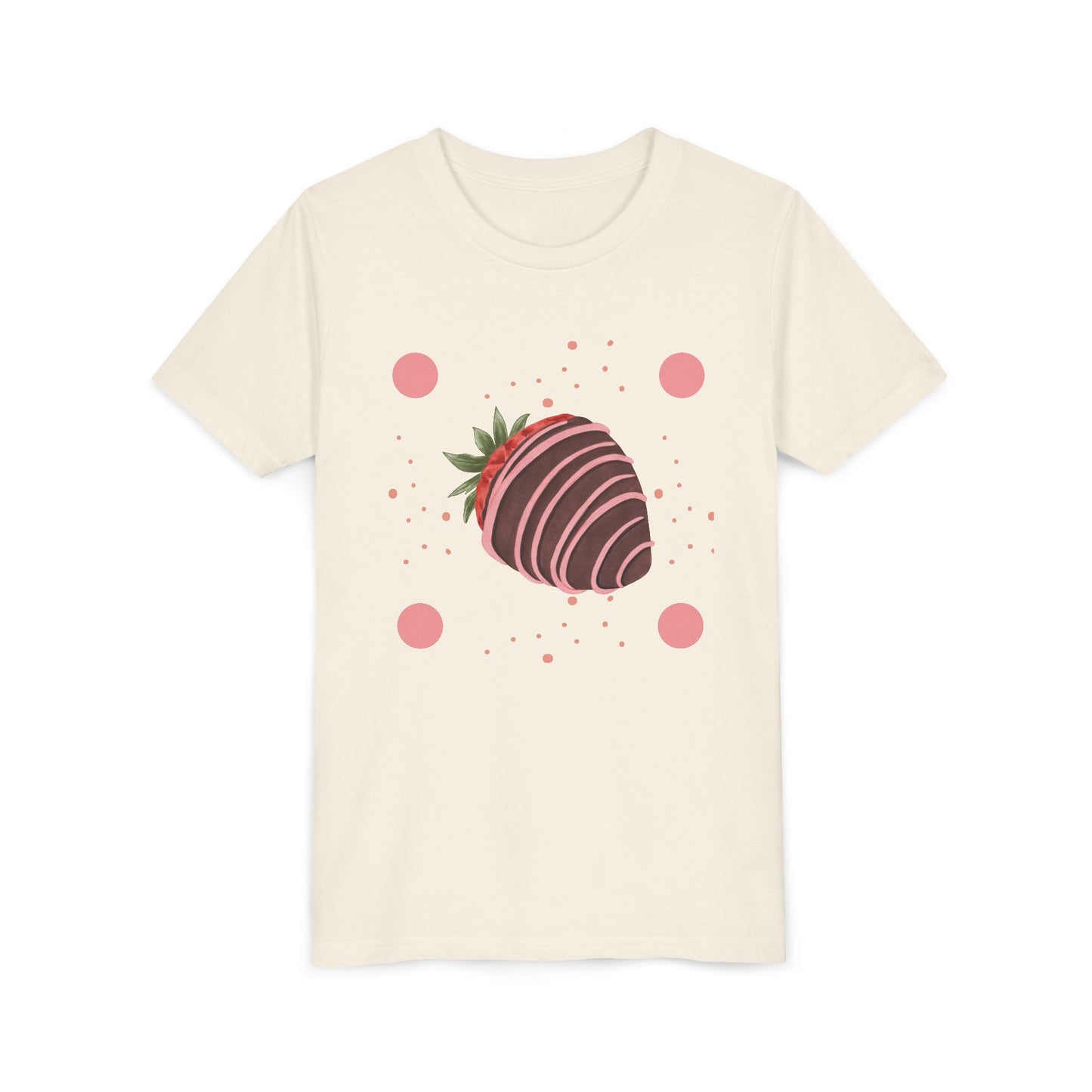 Chocolate Covered Strawberry Youth Tee - Fun & Playful Kid's Shirt for Summer (The Melanie)
