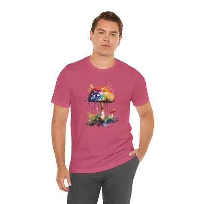 Colorful Mushroom Art Unisex Tee - Playful & Whimsical Design for Nature Lovers