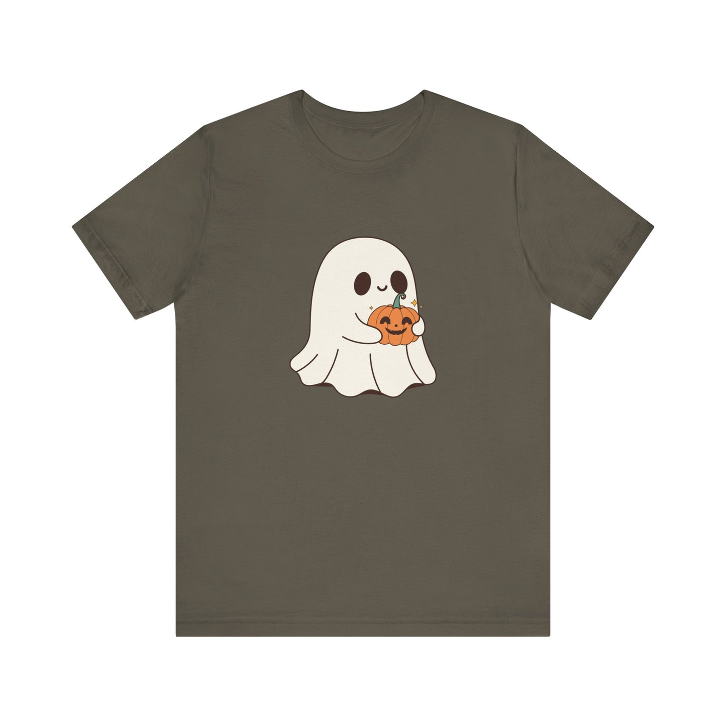 Cute Ghost Halloween Tee, Halloween Shirt, Spooky Season Top, Pumpkin Lover Gift, Casual Fall Wear, Halloween Outfits