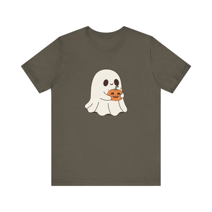 Cute Ghost Halloween Tee, Halloween Shirt, Spooky Season Top, Pumpkin Lover Gift, Casual Fall Wear, Halloween Outfits