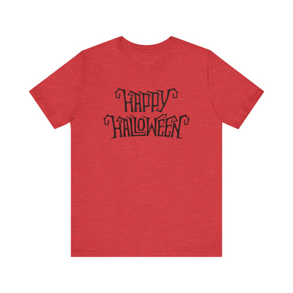 Happy Halloween Tee, Spooky Graphic Shirt, Festive Fall Apparel, Halloween Costume Top, Halloween Party Wear