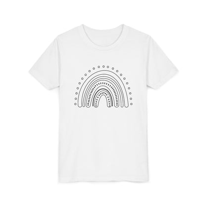Kids Rainbow Art Short Sleeve Tee - Fun & Colorful Design