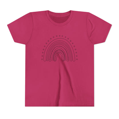 Kids Rainbow Art Short Sleeve Tee - Fun & Colorful Design