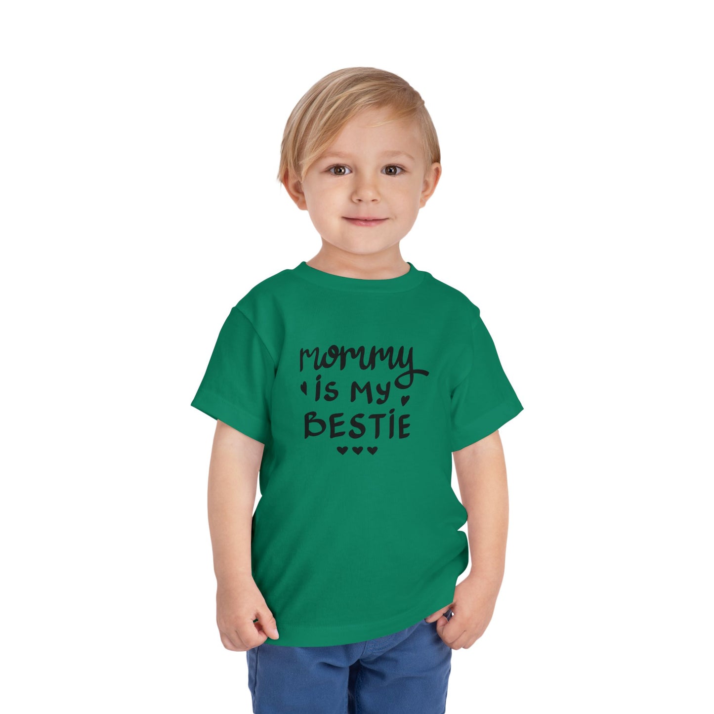 Mommy's Bestie Toddler Tee - Cute Short Sleeve T-Shirt for Little Ones