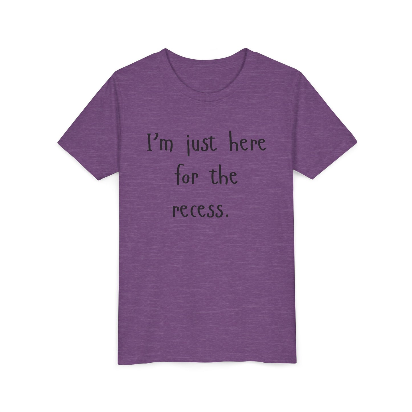 Youth Casual Tee, Fun T-Shirt for Kids, Graphic Shirt for Recess, Boys and Girls Summer Top, Ideal Back-to-School Gift