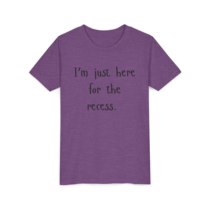 Youth Casual Tee, Fun T-Shirt for Kids, Graphic Shirt for Recess, Boys and Girls Summer Top, Ideal Back-to-School Gift