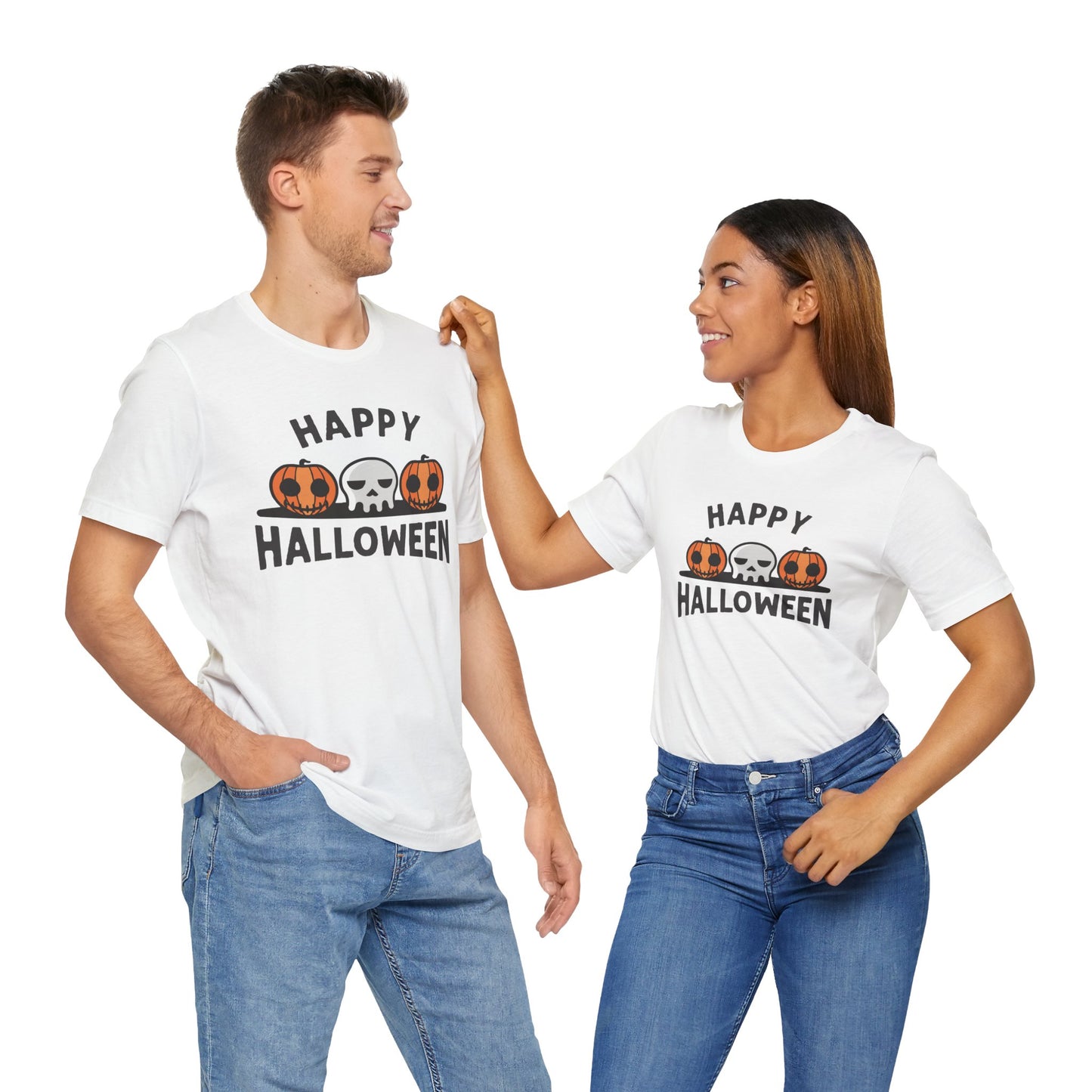 Happy Halloween Tee, Spooky Shirt, Halloween Costume, Fall Apparel, Gift for Halloween Lovers