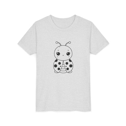 Cute Ladybug Youth Short Sleeve Tee - Perfect for Kids' Playtime!