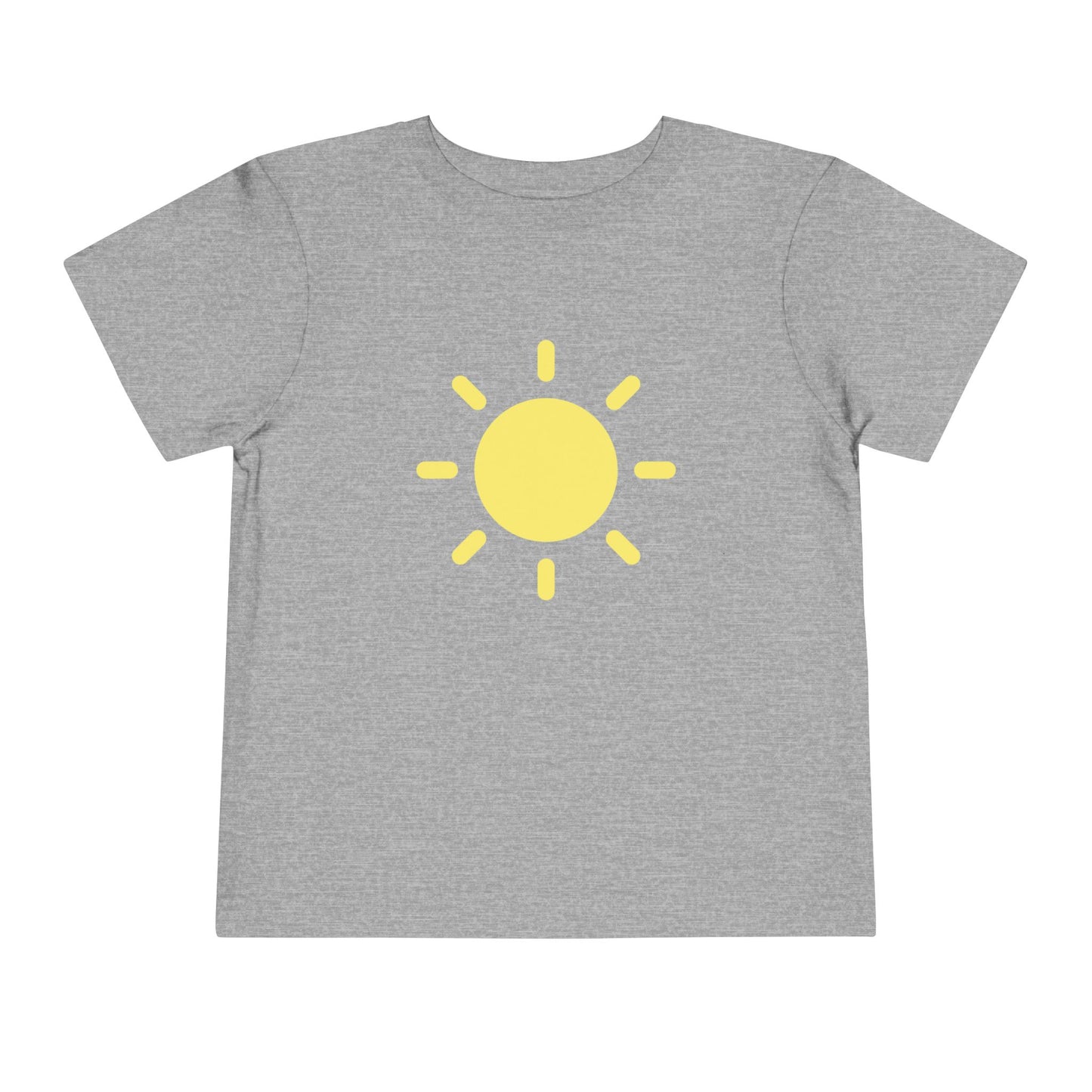 Sunny Days Toddler Short Sleeve Tee - Bright Yellow Sun Design for Playful Kids
