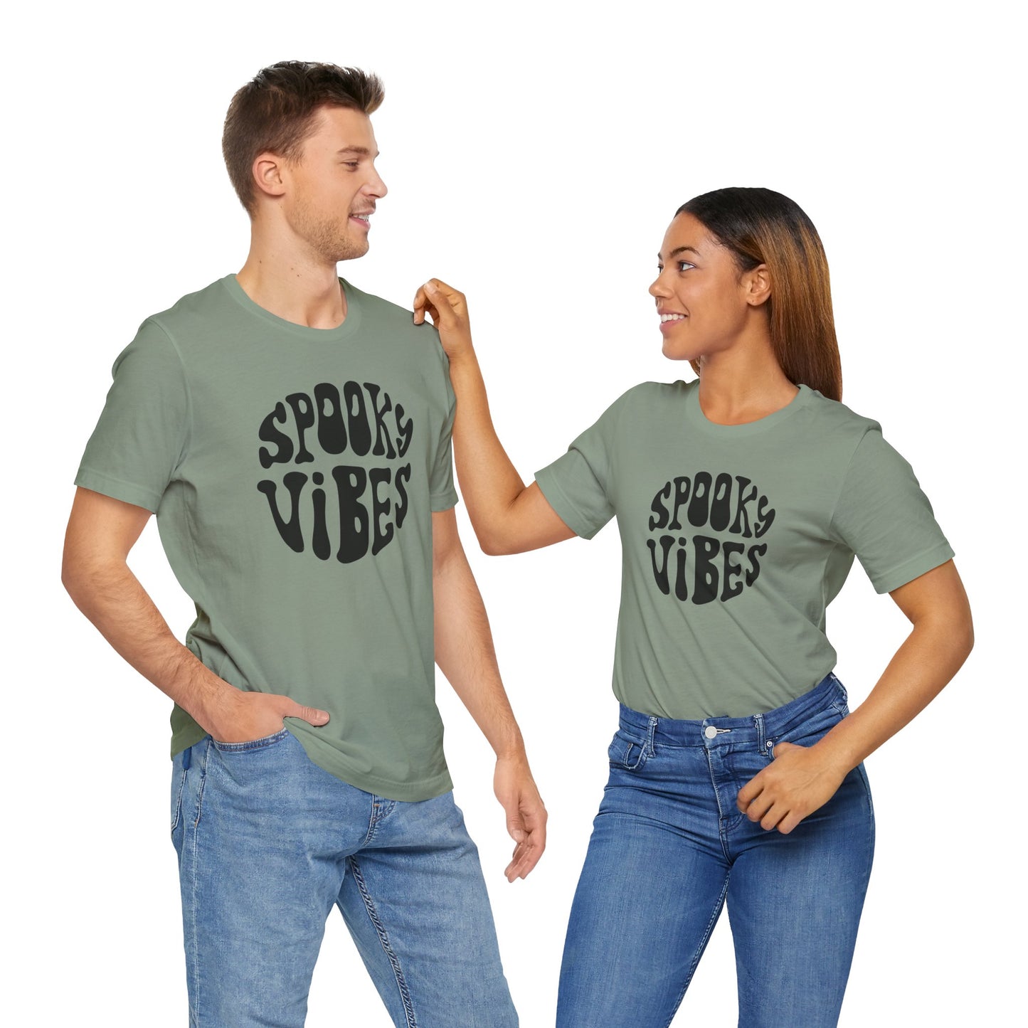 Spooky Vibes Tee - Perfect for Halloween, Casual Wear, Gift, Festival, or Everyday Style