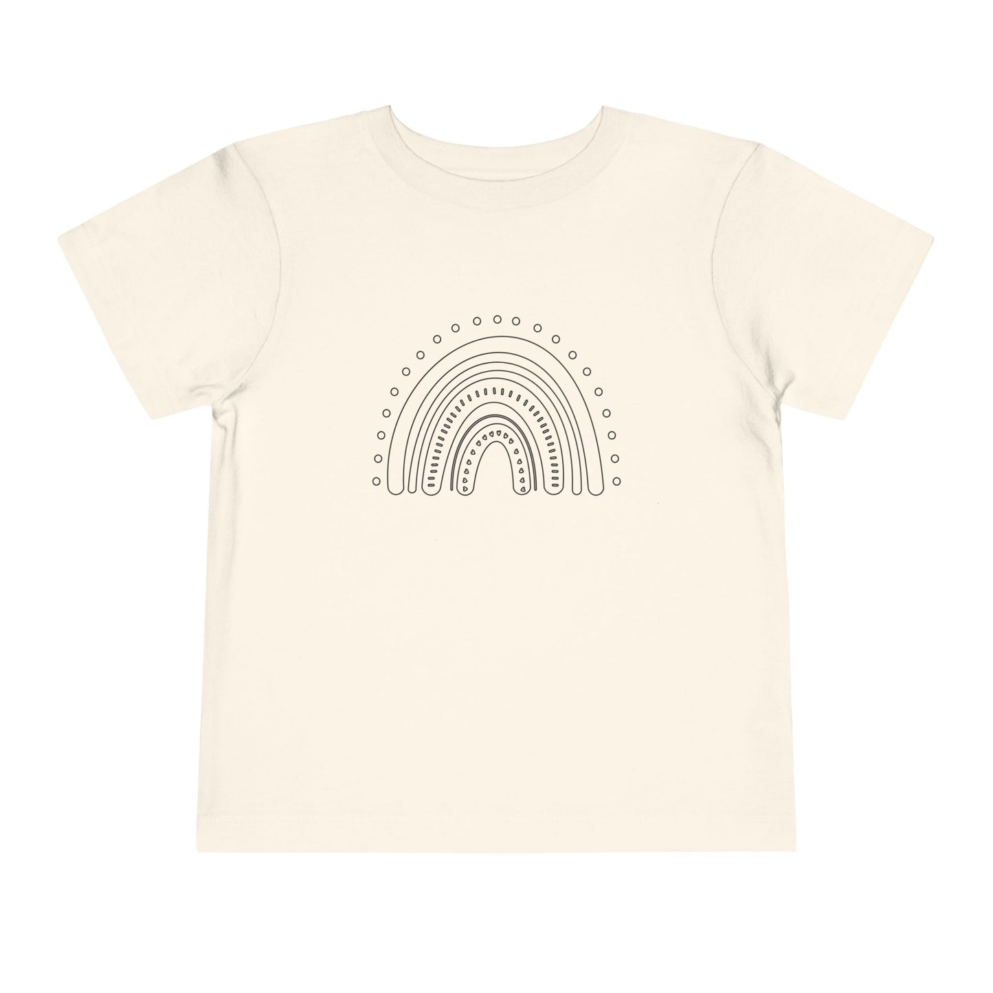 Toddler Rainbow Short Sleeve Tee - Cute Kids' T-Shirt for Playtime and Celebrations