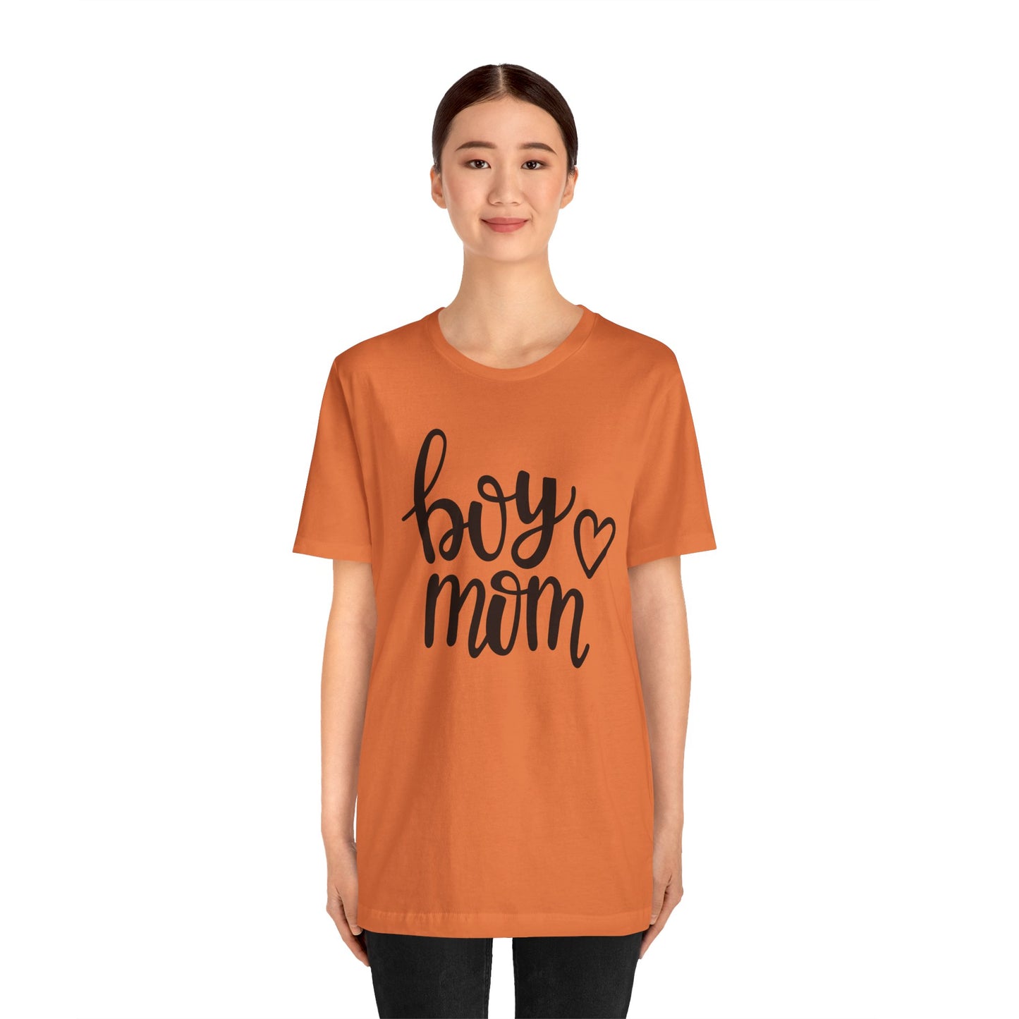 Boy Mom Graphic Tee -Jersey Short Sleeve T-Shirt