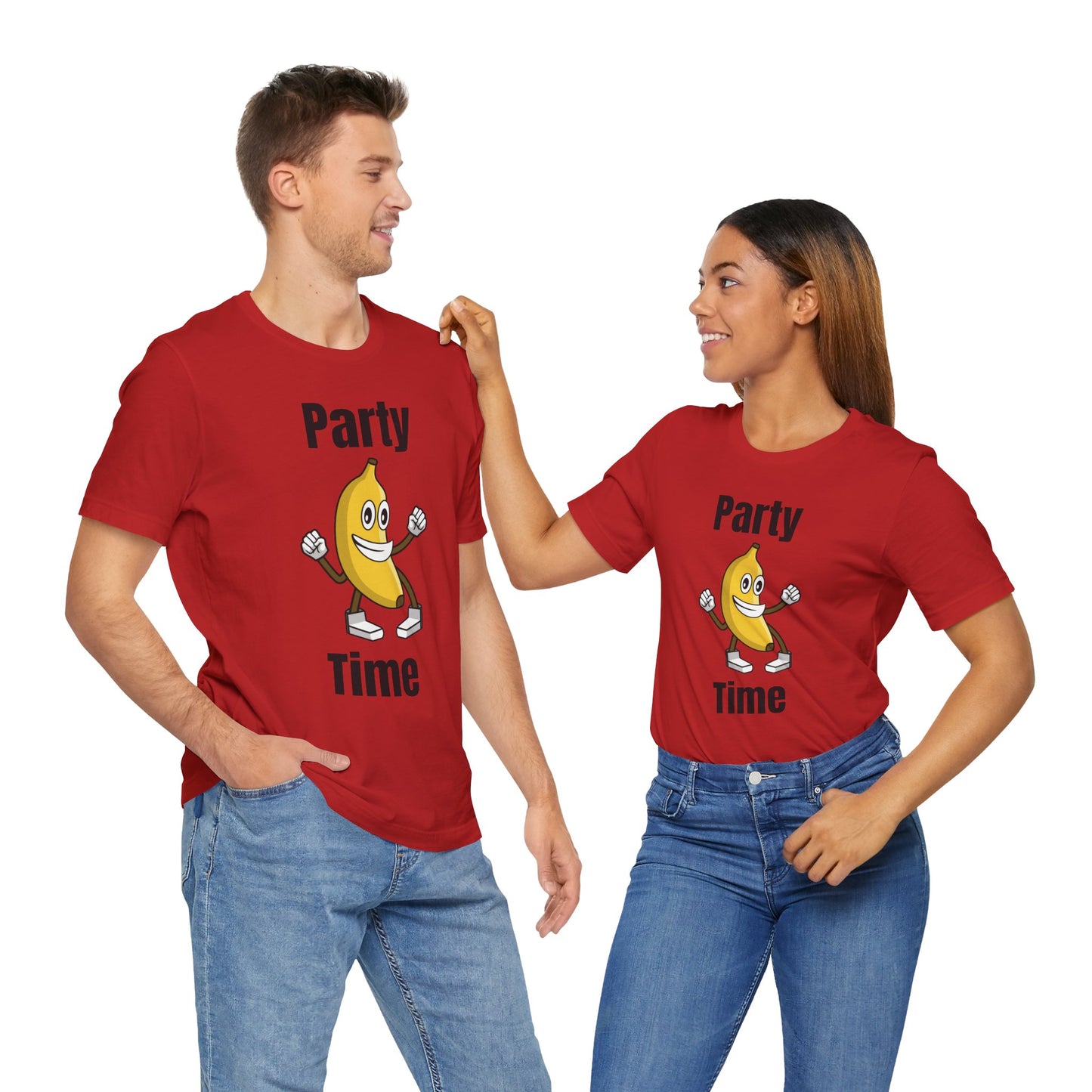 Party Time Banana T-Shirt - Fun Unisex Jersey Tee for Celebrations
