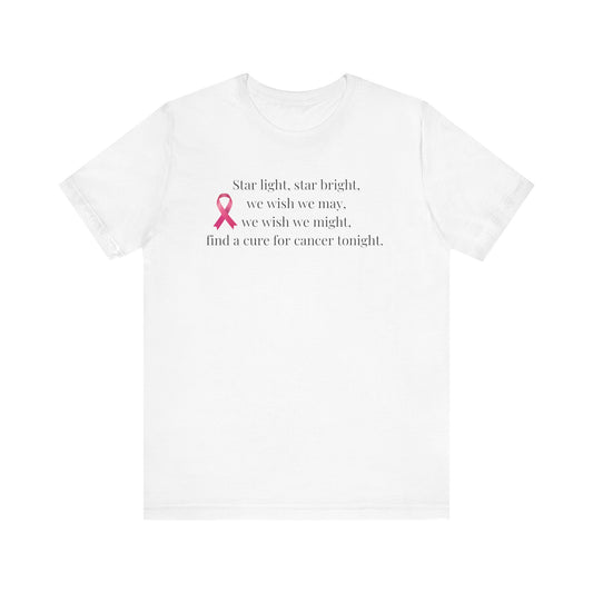 Find a Cure Cancer Awareness Tee - Short Sleeve Shirt (The Mary Beth)