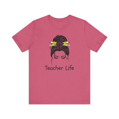 Teacher Life Jersey Tee - Comfortable and Stylish Gift for Educators