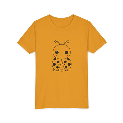 Cute Ladybug Youth Short Sleeve Tee - Perfect for Kids' Playtime!