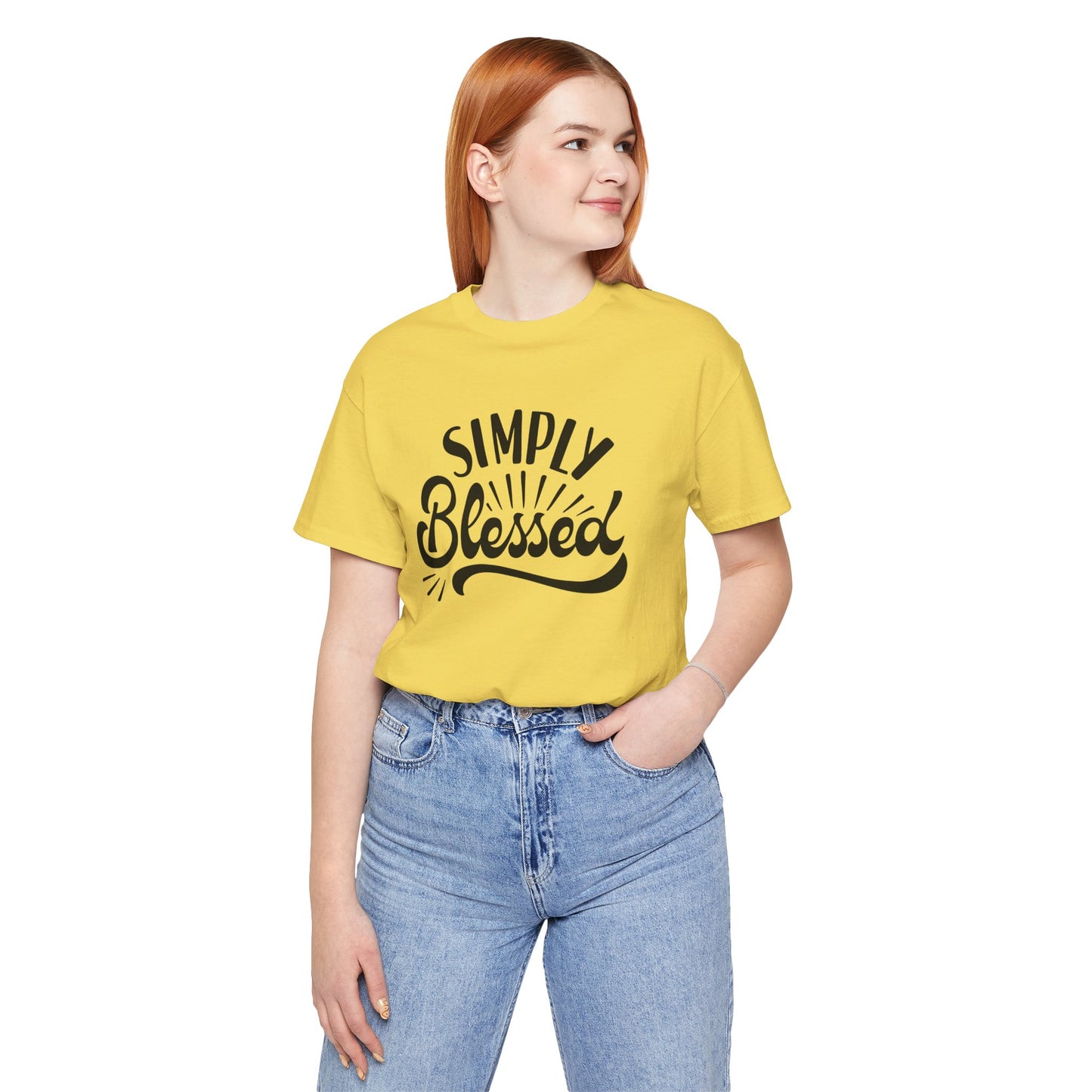 Simply Blessed Jersey Tee - Comfortable & Meaningful T-Shirt for Everyday Wear