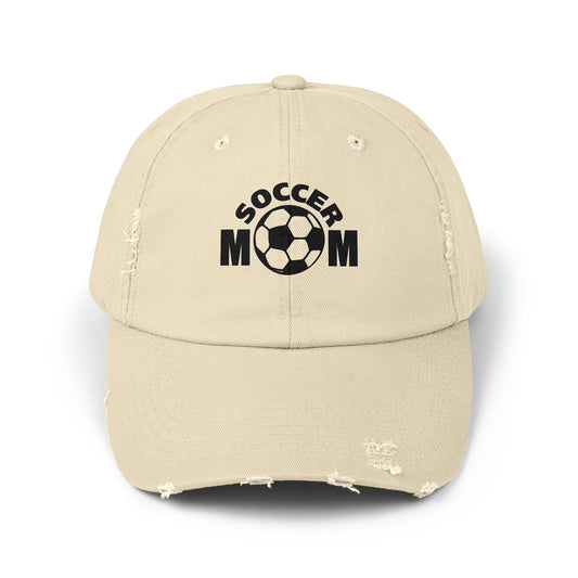 Soccer Mom Distressed Cap - Perfect Gift for Sports Moms