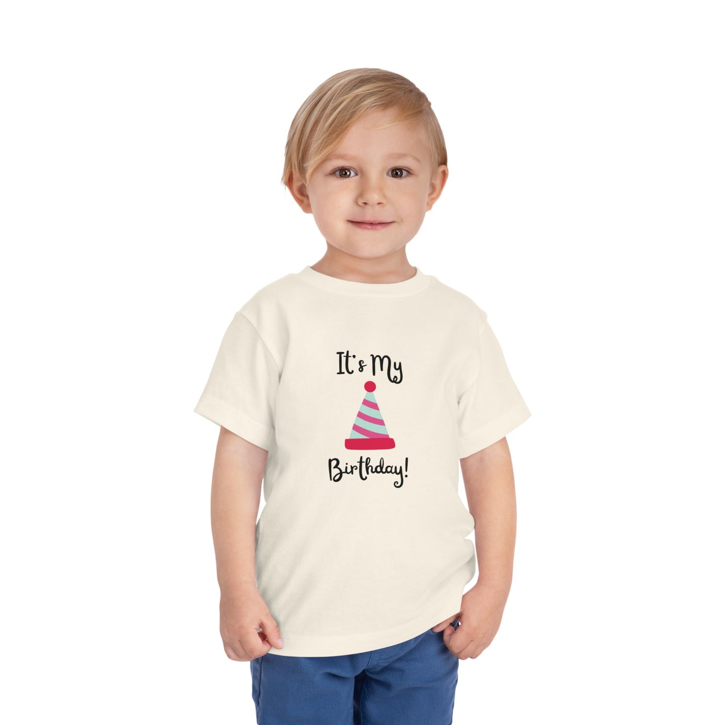 Birthday Party Toddler Tee - "It's My Birthday!"