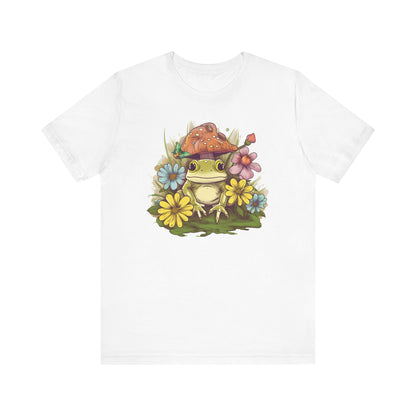 Cute Frog and Flower Unisex Jersey Tee