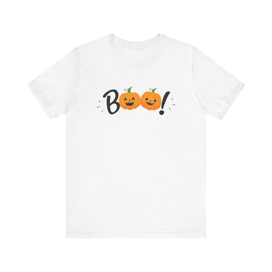 Boo Halloween T-Shirt, Funny Tee, Cute Pumpkin Top, Halloween Costume, Spooky Holiday Shirt
