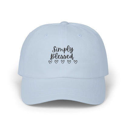Simply Blessed Classic Dad Cap - Casual White Hat for Everyday Wear
