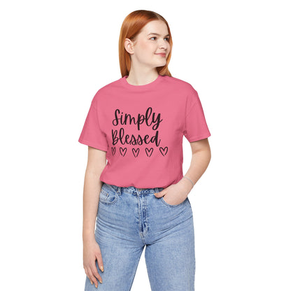 Simply Blessed T-Shirt - Soft Short Sleeve Tee for Everyday Wear