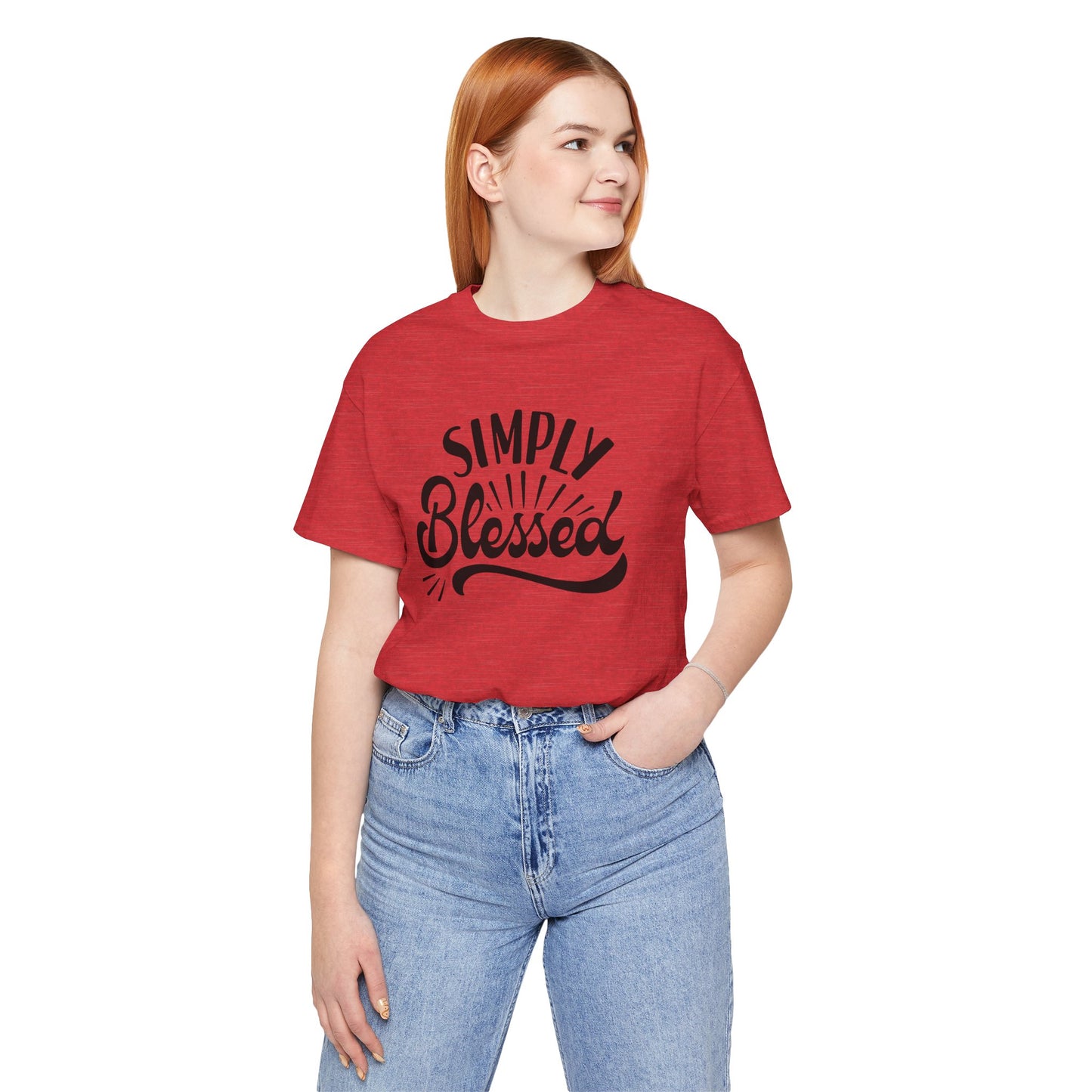 Simply Blessed Jersey Tee - Comfortable & Meaningful T-Shirt for Everyday Wear