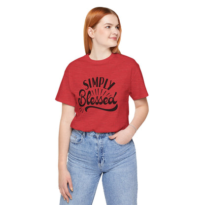 Simply Blessed Jersey Tee - Comfortable & Meaningful T-Shirt for Everyday Wear