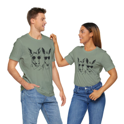 Cool Kangaroo Sunglasses Unisex Tee - Fun & Casual Style for Animal Lovers