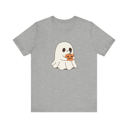 Cute Ghost Halloween Tee, Halloween Shirt, Spooky Season Top, Pumpkin Lover Gift, Casual Fall Wear, Halloween Outfits