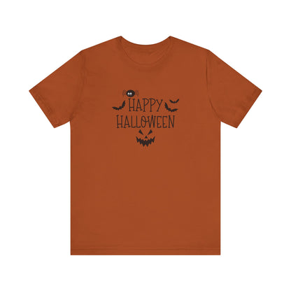 Happy Halloween Tee, Spooky T-Shirt for Fall, Halloween Party Attire, Trick or Treat Shirt, Casual Halloween Outfit