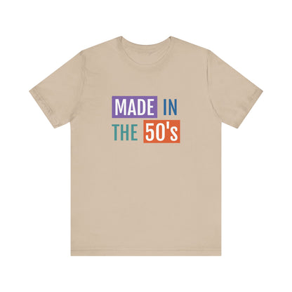 Vintage 50's Made Short Sleeve Tee - Retro Unisex Jersey T-Shirt