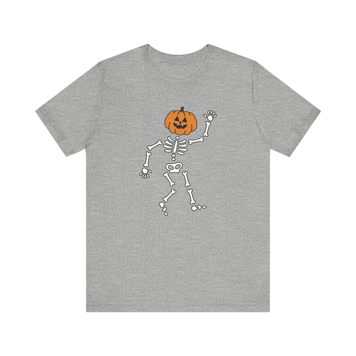 Halloween Skeleton Tee, Fun T-Shirt for Fall Celebrations, Spooky Season Outfit, Perfect for Costume Parties, Trick or Treat Events
