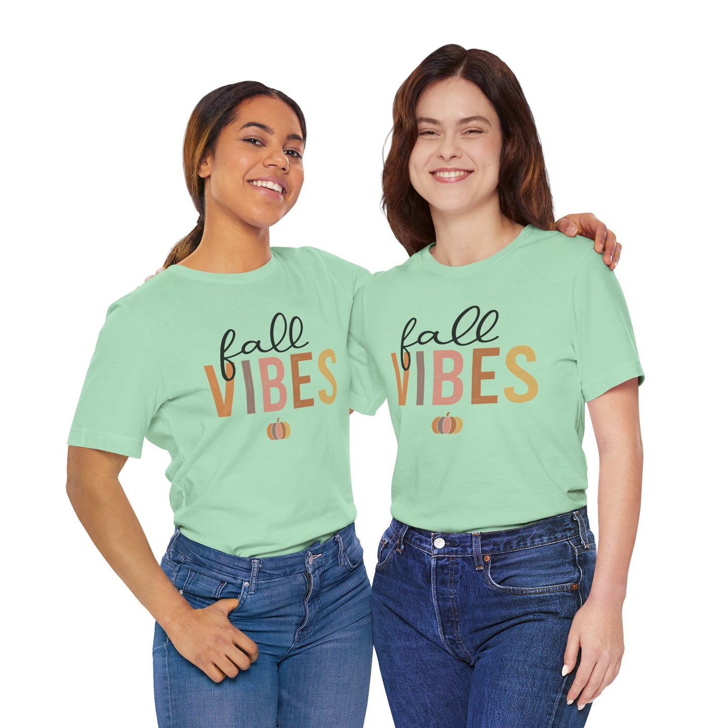 Fall Vibes Tee, Autumn T-Shirt, Seasonal Graphic Tee, Thanksgiving Outfit, Cozy Casual Wear, Pumpkin Spice Shirt