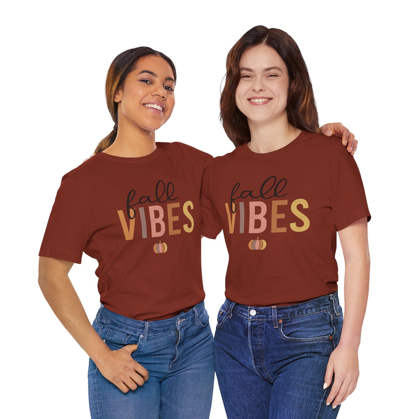 Fall Vibes Tee, Autumn T-Shirt, Seasonal Graphic Tee, Thanksgiving Outfit, Cozy Casual Wear, Pumpkin Spice Shirt