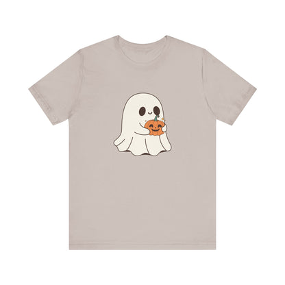 Cute Ghost Halloween Tee, Halloween Shirt, Spooky Season Top, Pumpkin Lover Gift, Casual Fall Wear, Halloween Outfits