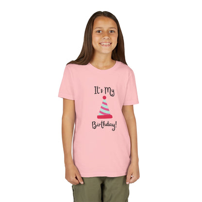Kids Birthday Celebration Tee - "It's My Birthday!" Short Sleeve T-Shirt